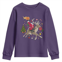 Funny Santa Headless Horseman Youth Sweatshirt Christmas Halloween Gift - Wonder Print Shop