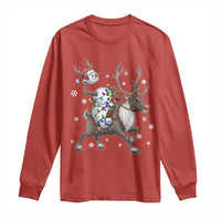 Funny Snowman Headless Horseman Long Sleeve Shirt Christmas Halloween Gift - Wonder Print Shop