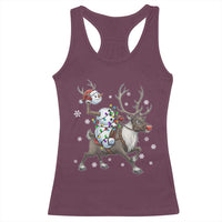 Funny Snowman Headless Horseman Racerback Tank Top Christmas Halloween Gift - Wonder Print Shop