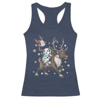 Funny Snowman Headless Horseman Racerback Tank Top Christmas Halloween Gift - Wonder Print Shop