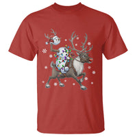Funny Snowman Headless Horseman T Shirt Christmas Halloween Gift - Wonder Print Shop