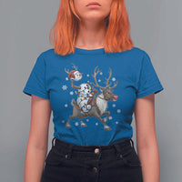Funny Snowman Headless Horseman T Shirt For Women Christmas Halloween Gift - Wonder Print Shop