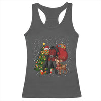 Headless Horseman Santa Racerback Tank Top Funny Christmas Mashup Gift - Wonder Print Shop