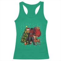 Headless Horseman Santa Racerback Tank Top Funny Christmas Mashup Gift - Wonder Print Shop