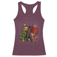 Headless Horseman Santa Racerback Tank Top Funny Christmas Mashup Gift - Wonder Print Shop