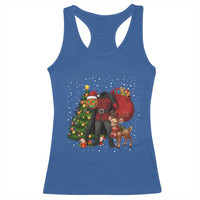 Headless Horseman Santa Racerback Tank Top Funny Christmas Mashup Gift - Wonder Print Shop