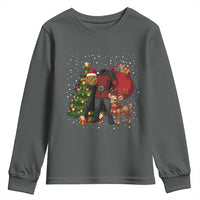 Headless Horseman Santa Youth Sweatshirt Funny Christmas Mashup Gift - Wonder Print Shop