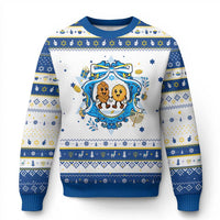 Funny Chanukkah Hanukkah Ugly Sweater Challah And Latke Cute Food Lover Gift - Wonder Print Shop