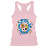Funny Hanukkah Racerback Tank Top Challah And Latke Cute Food Lover Gift - Wonder Print Shop