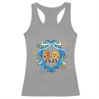 Funny Hanukkah Racerback Tank Top Challah And Latke Cute Food Lover Gift - Wonder Print Shop