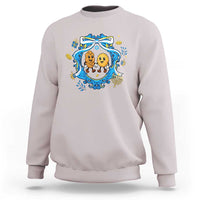 Funny Hanukkah Sweatshirt Challah And Latke Cute Food Lover Gift - Wonder Print Shop