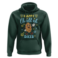 Funny Hanukkah Food Lover Gift Hoodie Happy Challah Days - Wonder Print Shop