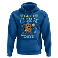 Funny Hanukkah Food Lover Gift Hoodie Happy Challah Days - Wonder Print Shop