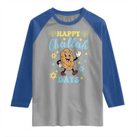 Funny Hanukkah Food Lover Gift Raglan Shirt Happy Challah Days - Wonder Print Shop