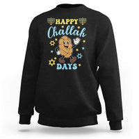 Funny Hanukkah Food Lover Gift Sweatshirt Happy Challah Days - Wonder Print Shop