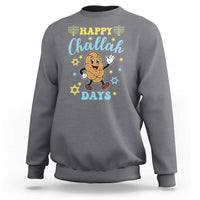 Funny Hanukkah Food Lover Gift Sweatshirt Happy Challah Days - Wonder Print Shop