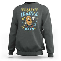 Funny Hanukkah Food Lover Gift Sweatshirt Happy Challah Days - Wonder Print Shop