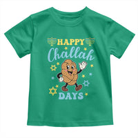 Funny Hanukkah Food Lover Gift Toddler T Shirt Happy Challah Days - Wonder Print Shop