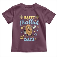 Funny Hanukkah Food Lover Gift Toddler T Shirt Happy Challah Days - Wonder Print Shop