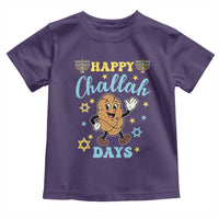 Funny Hanukkah Food Lover Gift Toddler T Shirt Happy Challah Days - Wonder Print Shop