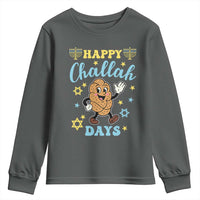 Funny Hanukkah Food Lover Gift Youth Sweatshirt Happy Challah Days - Wonder Print Shop
