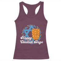 Hanukkah Challah Racerback Tank Top Happy Challah Days Star Of David Gift - Wonder Print Shop