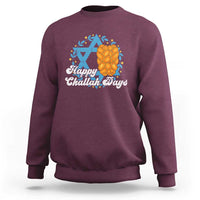 Hanukkah Challah Sweatshirt Happy Challah Days Star Of David Gift - Wonder Print Shop