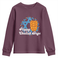 Hanukkah Challah Youth Sweatshirt Happy Challah Days Star Of David Gift - Wonder Print Shop