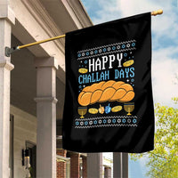 Happy Challah Days Garden Flag Ugly Hanukkah Food Lover Gift - Wonder Print Shop