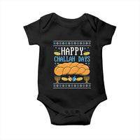 Happy Challah Days Baby Onesie Ugly Hanukkah Food Lover Gift - Wonder Print Shop