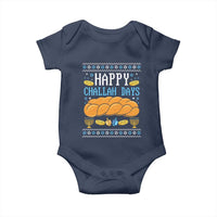 Happy Challah Days Baby Onesie Ugly Hanukkah Food Lover Gift - Wonder Print Shop