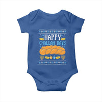 Happy Challah Days Baby Onesie Ugly Hanukkah Food Lover Gift - Wonder Print Shop