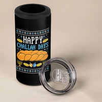 Happy Challah Days 4 in 1 Can Cooler Tumbler Ugly Hanukkah Food Lover Gift - Wonder Print Shop