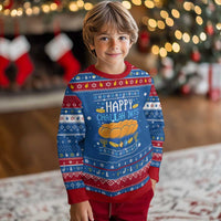 Happy Challah Days Hanukkah Ugly Sweater Gift For Food Lover Gift - Wonder Print Shop