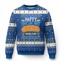 Happy Challah Days Hanukkah Ugly Sweater Gift For Food Lover Gift - Wonder Print Shop