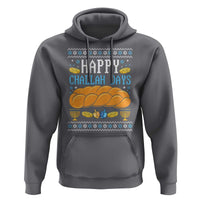 Happy Challah Days Hoodie Ugly Hanukkah Food Lover Gift - Wonder Print Shop