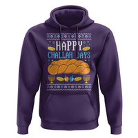 Happy Challah Days Hoodie Ugly Hanukkah Food Lover Gift - Wonder Print Shop