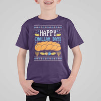 Happy Challah Days T Shirt For Kid Ugly Hanukkah Food Lover Gift - Wonder Print Shop