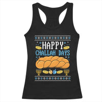 Happy Challah Days Racerback Tank Top Ugly Hanukkah Food Lover Gift - Wonder Print Shop