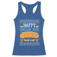 Happy Challah Days Racerback Tank Top Ugly Hanukkah Food Lover Gift - Wonder Print Shop