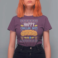 Happy Challah Days T Shirt For Women Ugly Hanukkah Food Lover Gift - Wonder Print Shop