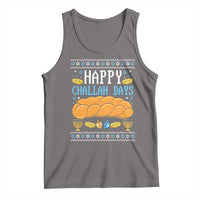 Happy Challah Days Tank Top Ugly Hanukkah Food Lover Gift - Wonder Print Shop
