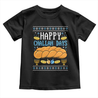 Happy Challah Days Toddler T Shirt Ugly Hanukkah Food Lover Gift - Wonder Print Shop