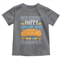 Happy Challah Days Toddler T Shirt Ugly Hanukkah Food Lover Gift - Wonder Print Shop