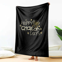 Funny Hanukkah Festival Of Lights Throw Blanket Happy Challah Days - Wonder Print Shop