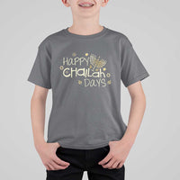 Funny Hanukkah Festival Of Lights T Shirt For Kid Happy Challah Days - Wonder Print Shop