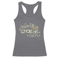 Funny Hanukkah Festival Of Lights Racerback Tank Top Happy Challah Days - Wonder Print Shop