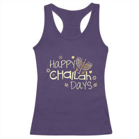 Funny Hanukkah Festival Of Lights Racerback Tank Top Happy Challah Days - Wonder Print Shop