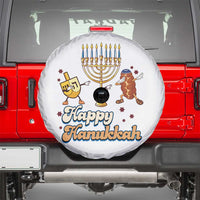 Funny Hanukkah Spare Tire Cover Dab Dreidel Menorah Challah Gift - Wonder Print Shop