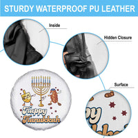 Funny Hanukkah Spare Tire Cover Dab Dreidel Menorah Challah Gift - Wonder Print Shop